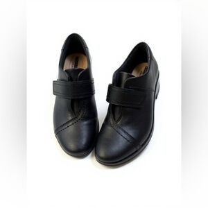 Clarks Collection Leather Monk Strap Shoes Women’s 8.5 M Everlay Dixie Loafers